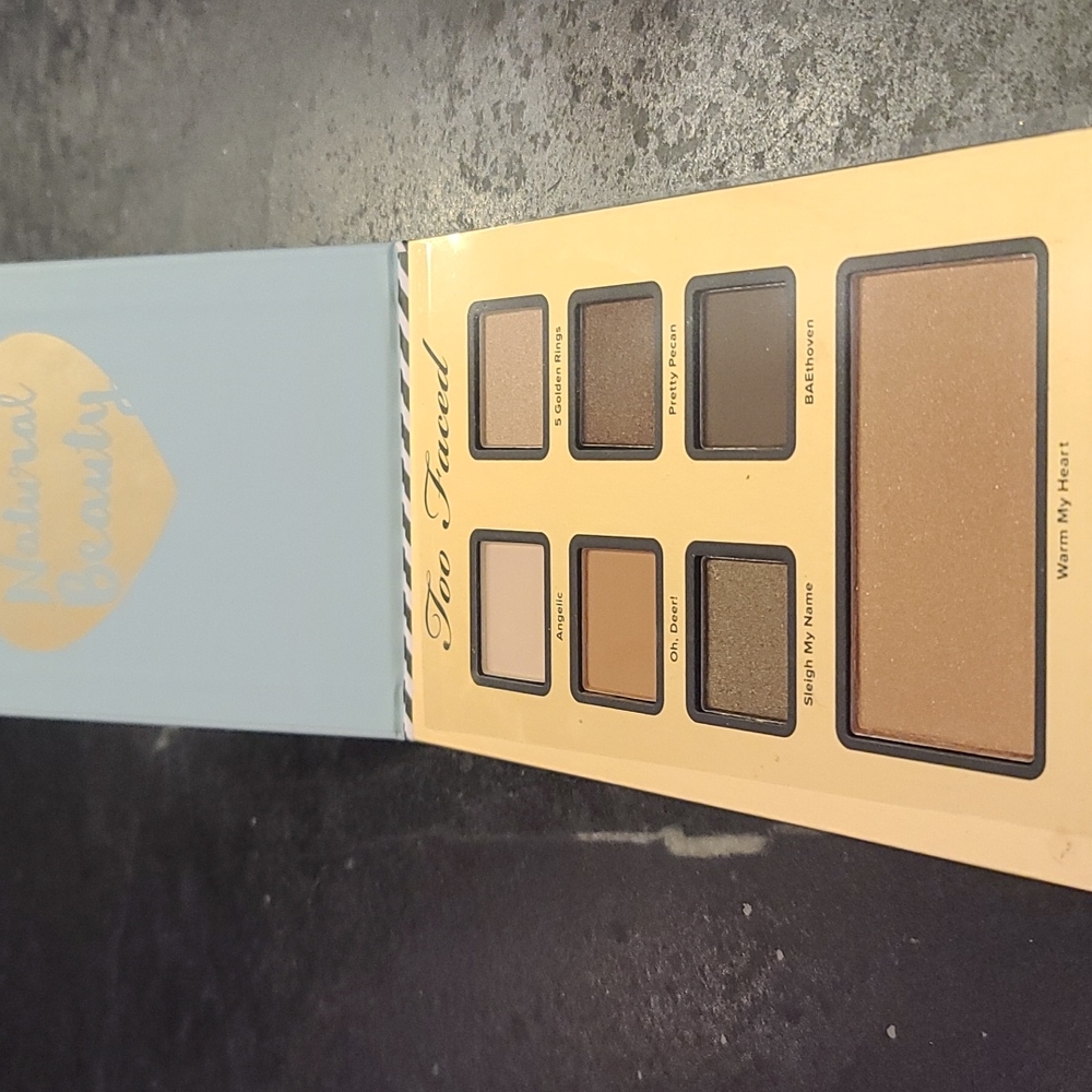 Too Faced Natural Beauty Eyeshadow Pallette, new, ships same day.